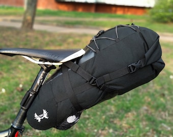Waterproof Bike Saddle Bag 13L: Bikepacking Gear