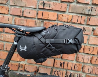 Waterproof bike saddle bag 8L | Ideal for bikepacking & travel | cycling gift