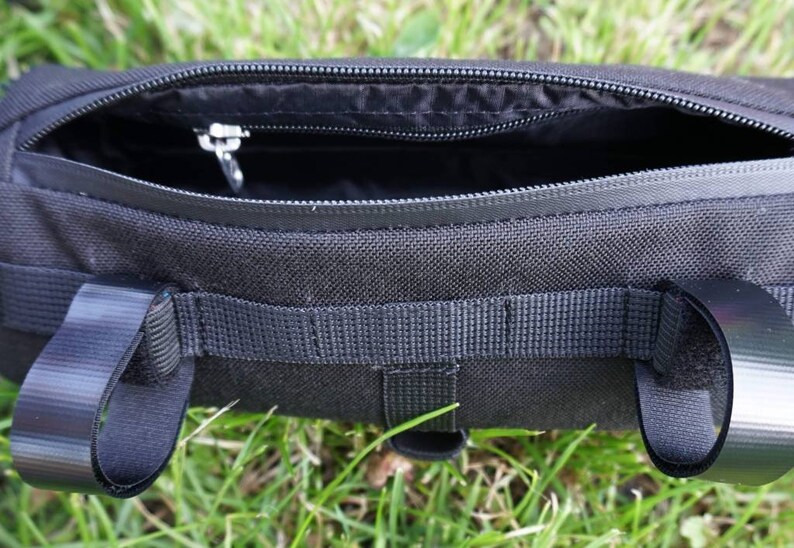 Bike handlebar bag handlebar bag front bike bag black 2L Etsy
