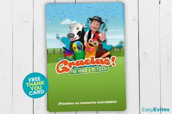 Invitación de cumpleaños de La Granja de Zenon, Invitación Granja de Zenon,  Granja de Zenón, Invitación de cumpleaños, Imprimible, Digital, Impresión