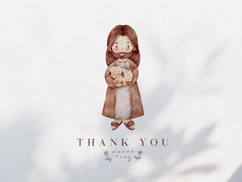 Watercolor Jesus Christ Clipart – Hand-painted Christian Bundle (PNG ...