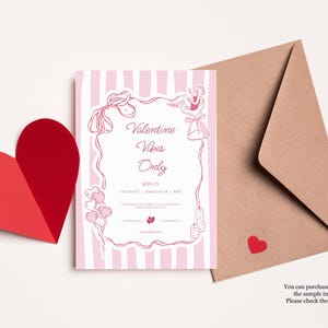 Galentine's Day clipart bundle featuring 280+ feminine Valentine-themed illustrations in PNG, SVG, EPS, and AI formats, perfect for party invitations and social media designs.