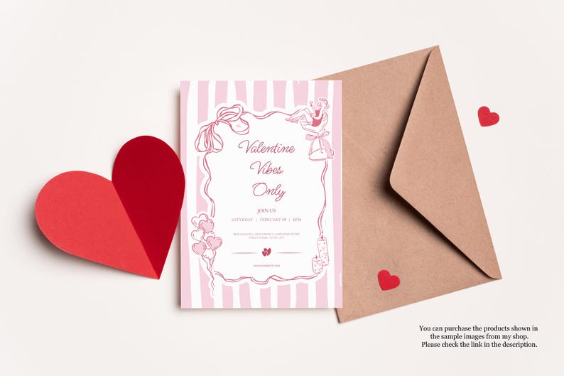 Galentine's Day clipart bundle featuring 280+ feminine Valentine-themed illustrations in PNG, SVG, EPS, and AI formats, perfect for party invitations and social media designs.