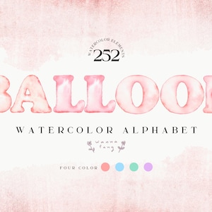 Watercolor alphabet clipart, watercolor font, colorful alphabet, kids alphabet, cute font, logo, font, Instant Download, PNG