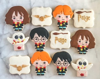 Wizard themed magic cookies 1 dozen (12 cookies)