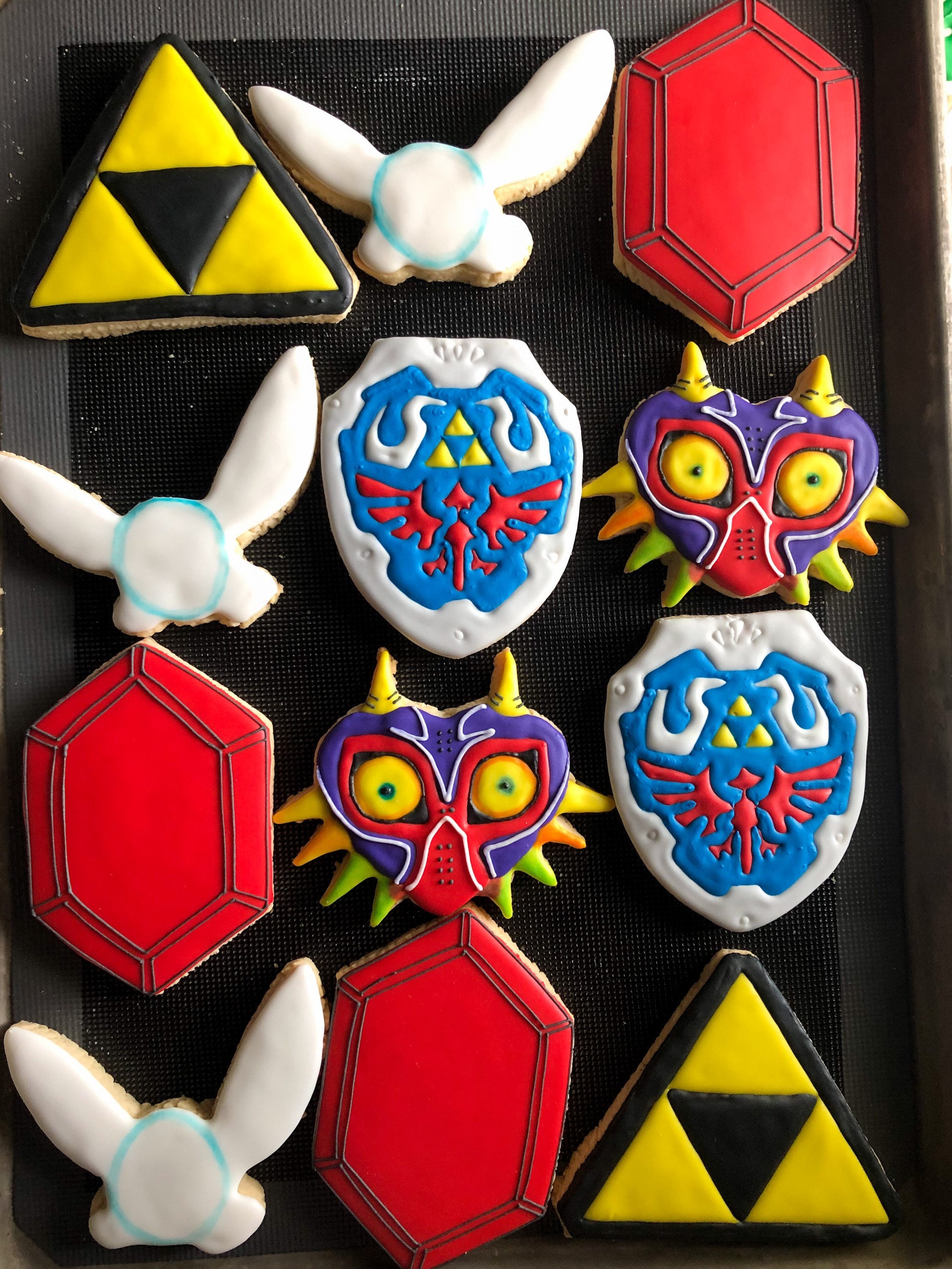 Zelda Themed Cookies Triforce Navi Sugar Cookie 1 Dozen - Etsy Finland