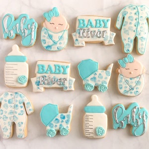 Baby boy/baby girl shower cookies 1 dozen