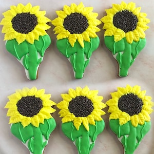 Sunflower cookies 1Dozen (12 cookies)