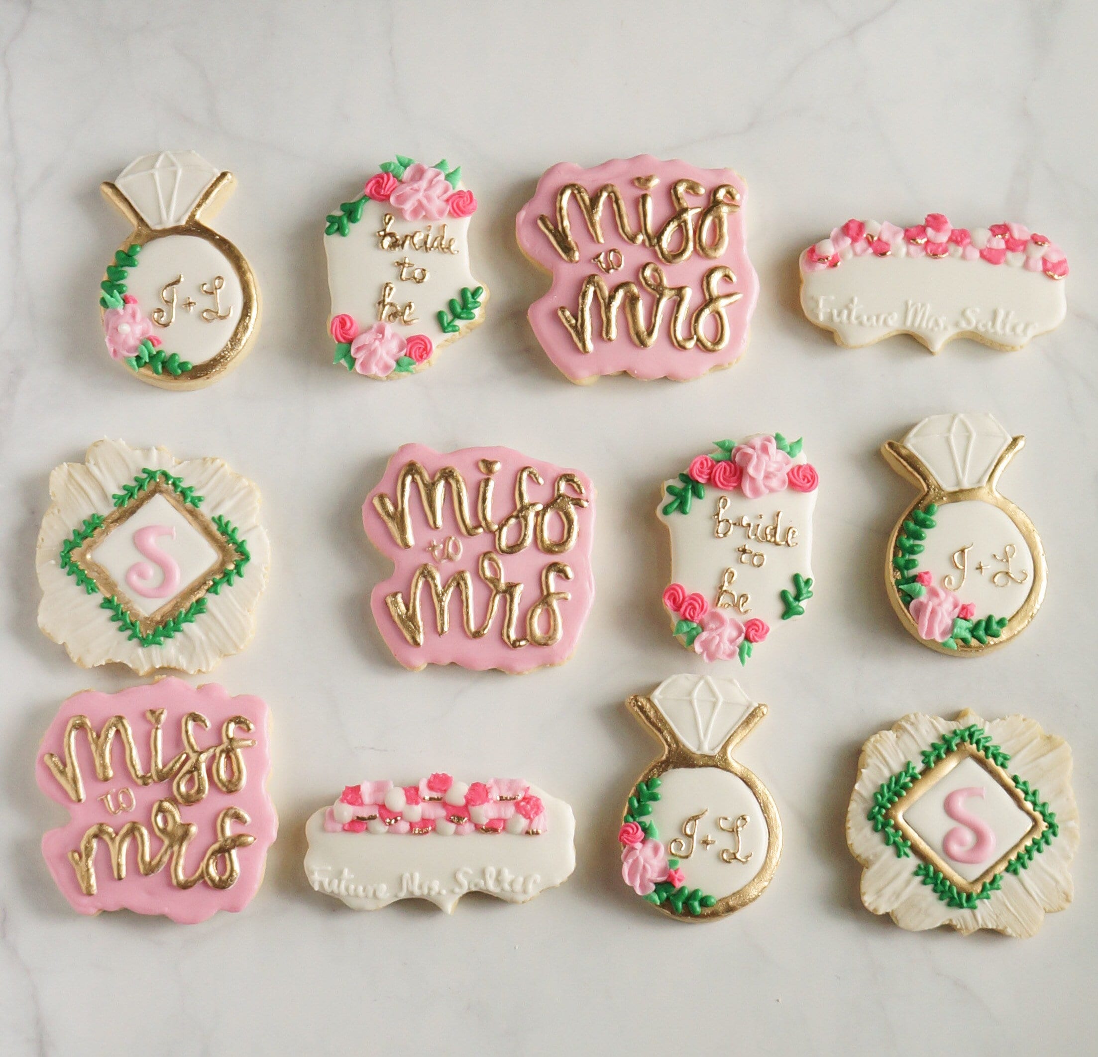 Bride to Be Cookies, Lingerie Cookies , Bridal Shower Cookies ,miss to Mrs,  Future Mrs 1 Dozen 