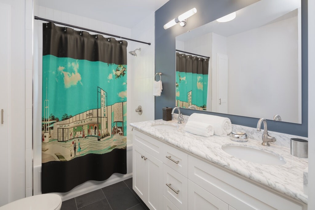 Retro Shower Curtains Vintage Patterns Retro Bathroom - Etsy