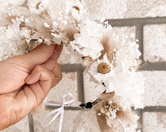 Boho dried flower crown