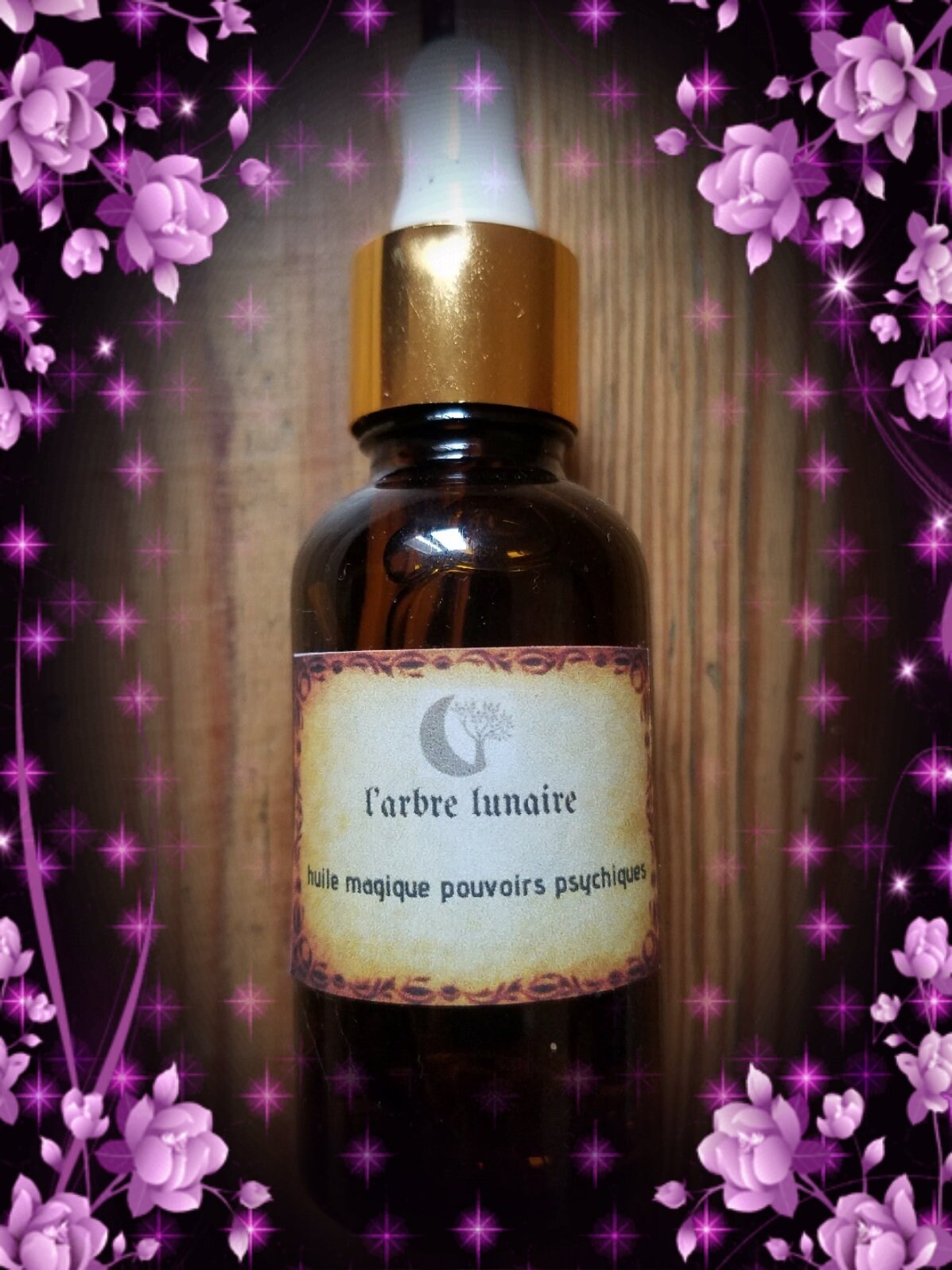 Huile Magique Pouvoirs Psychiques - Troisième Œil - Intuition -Rituels Magiques - Divination - Voyan