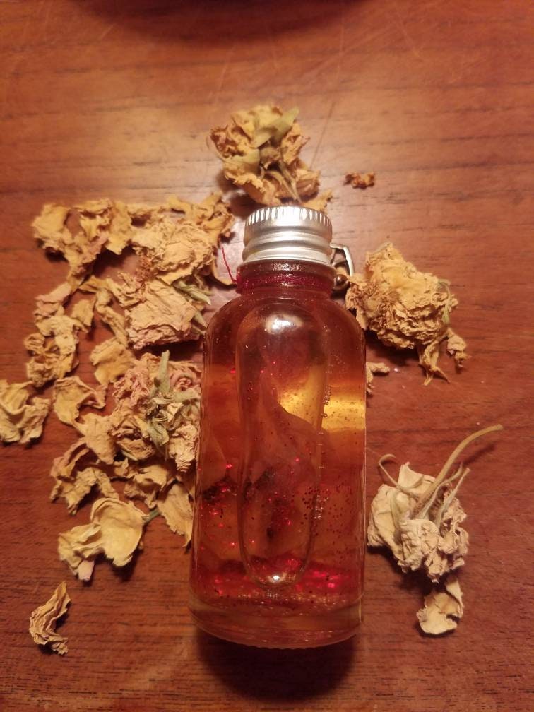 Huile Rituelle Amour Passion Séduction- Rituels Amoureux- Attraction - Hoodoo- Wicca Magie