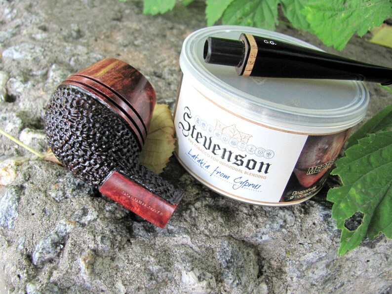 Bulldog Briar Pipe Rustic Briar Tobacco Pipe Briar Smoking Pipe