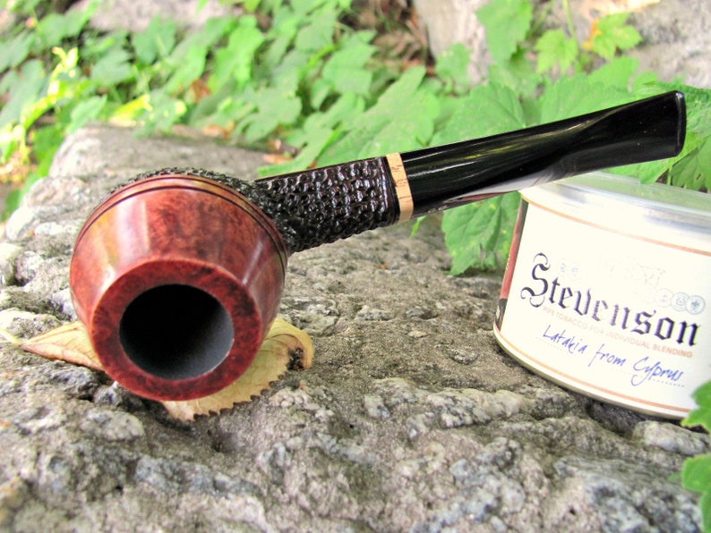 Bulldog Briar Pipe Rustic Briar Tobacco Pipe Briar Smoking Pipe