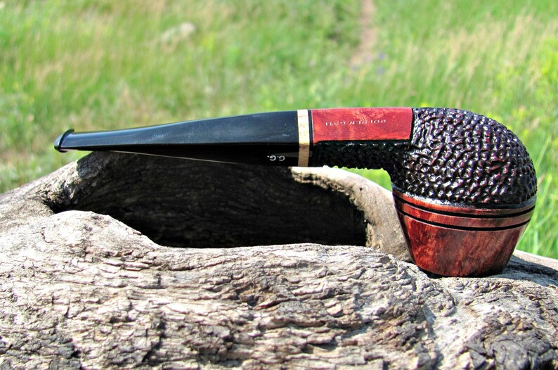 Bulldog Briar Pipe Rustic Briar Tobacco Pipe Briar Smoking Pipe