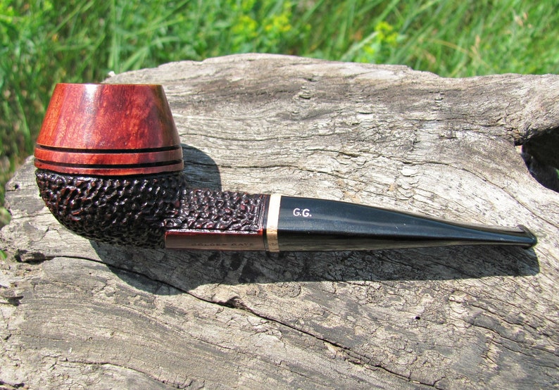 Bulldog Briar Pipe Rustic Briar Tobacco Pipe Briar Smoking Pipe
