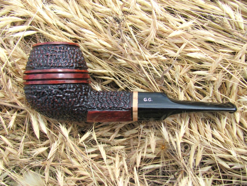 Bulldog Briar Pipe Rustic Briar Tobacco Pipe Briar Smoking Pipe
