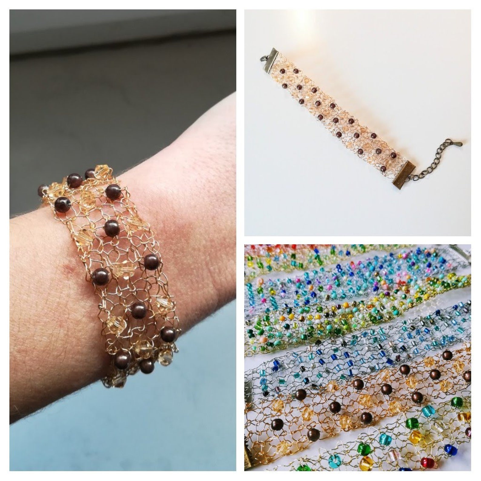 KNOT bracelet in beads Etsy