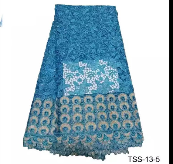 Tissu en dentelle guipure 5 5 5 yards par beaucoup d’eau africain skyblue soluble conception populaire dentelle pour les dames africaines bd3717 Tissu en dentelle guipure 5 5 5 yards par beaucoup d’eau africain skyblue soluble conception populaire dentelle pour les dames africaines bd3717