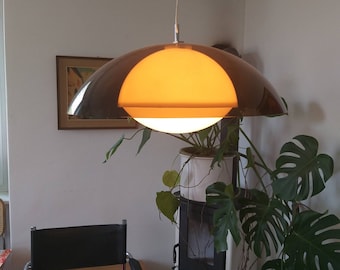 Vintage Mid Century Space Age Ceiling Lamp, Studio Guzzini, Italy, 70s