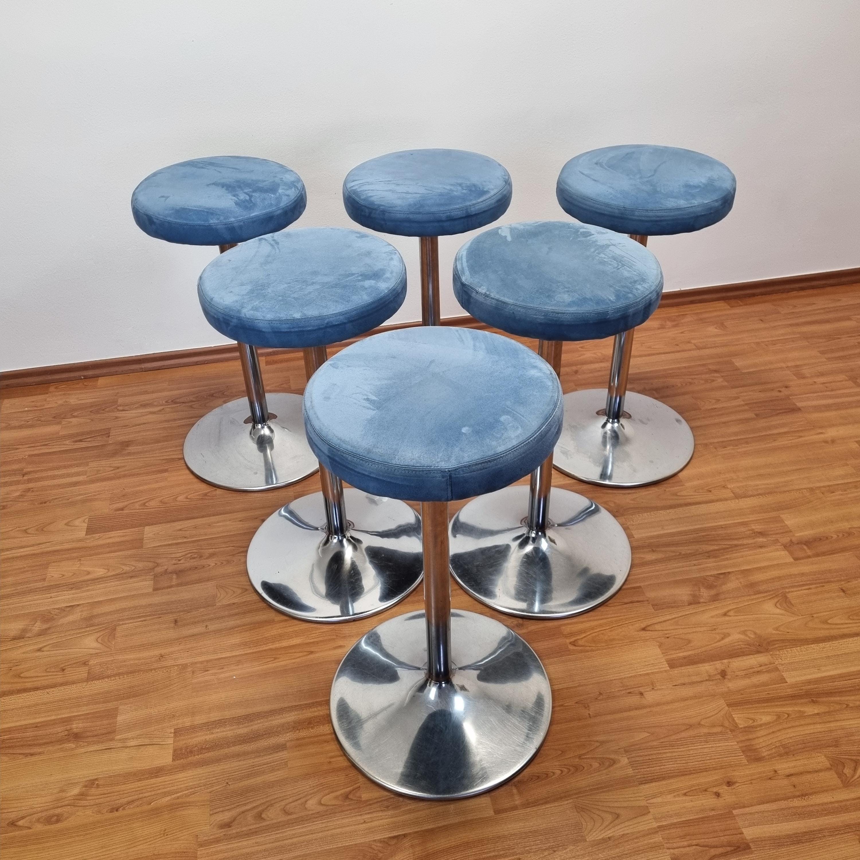 1 of 6 Vintage Metal Bar Stools, Italy 90s - Etsy, image size:3000x3000