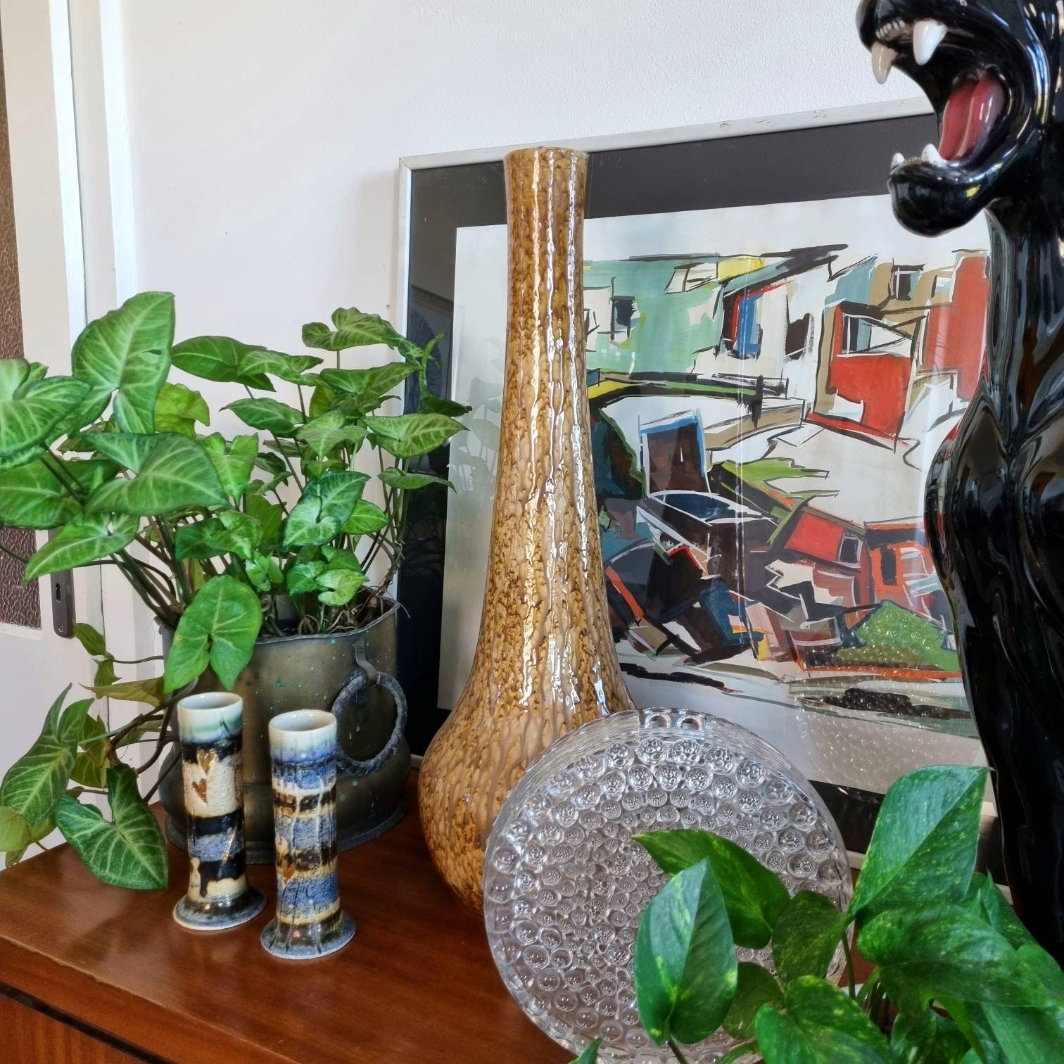 ヴィンテージ 大型フロア セラミック花瓶、西ドイツ、70 年代 - Etsy 日本