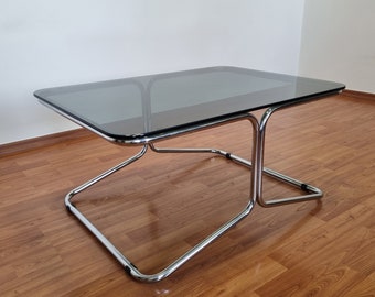 Vintage Coffee Table, Bauhaus Style, Italy 70s