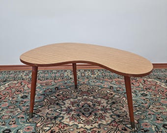 Vintage Kidney Shaped Coffe Table, Italy 60s - Etsy