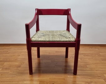 Vintage CARIMATE Chair by Vico Magistretti, Italy 60s