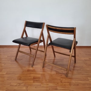 Pair Of Mid-Century Folding Chairs EDEN By Gio Ponti, Italy, 70s