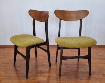 Pair Of Danish Design Dining Chairs, Italy 60s