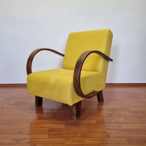 Fauteuil Art Déco, fauteuil vintage, Italie années 50