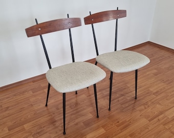 Pair Of Mid-Century Dining Chairs, Italy 50s