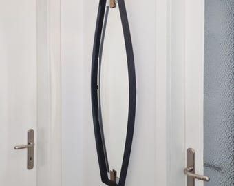 Mid Century Modern  Metall And Brass Mirror By Santambrogio & De Berti,  Italy 50s