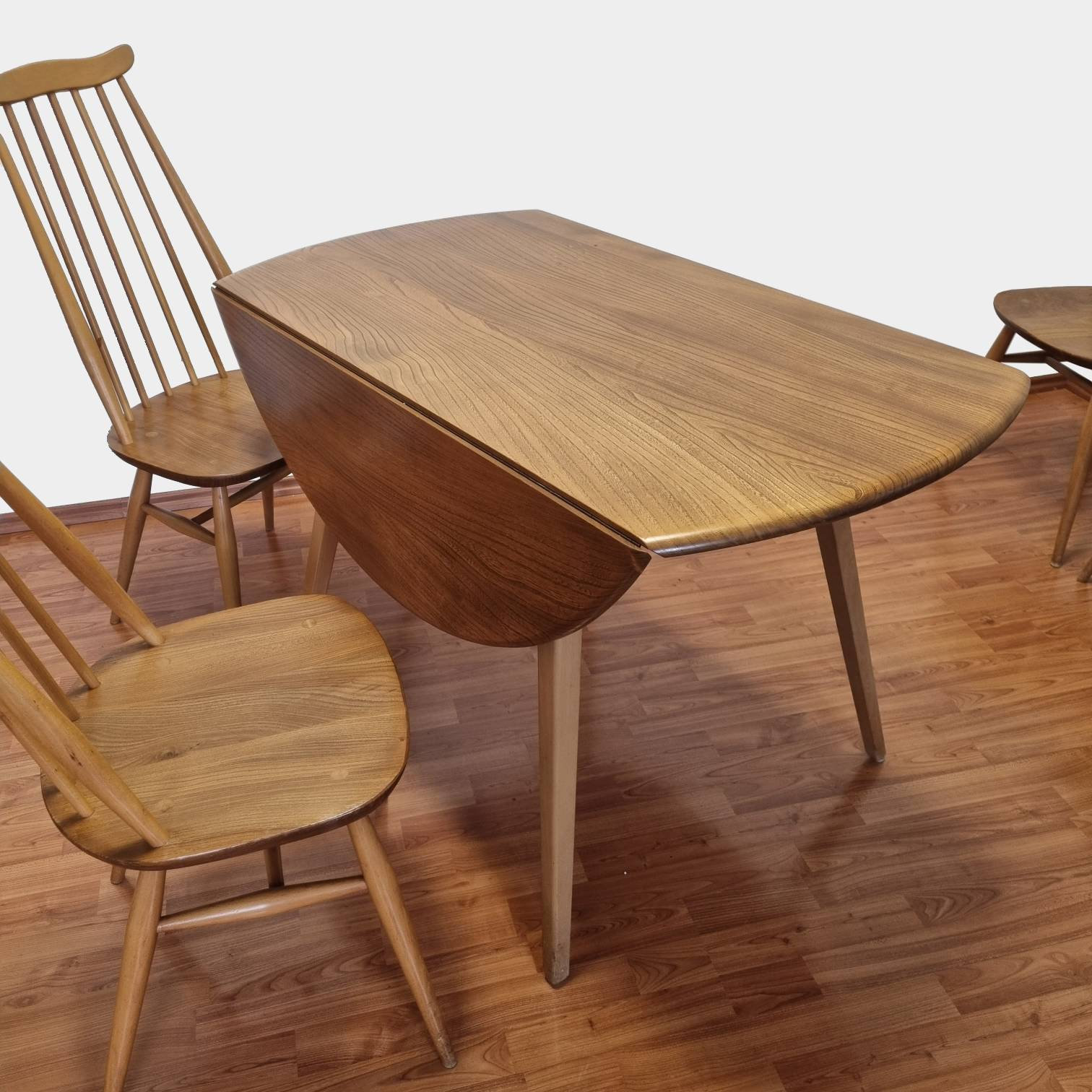 Vintage Ercol Dining Set Table and 4 Chairs 60s Etsy UK
