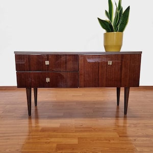 Mid Century Side Table, Vintage Console Cabinet, Yugoslavia, 70s