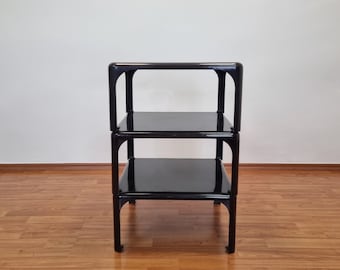 ON HOLD for KRISTINASet Of 3 Stackable Tables DEMETRIO 45 by Vico Magistretti for Artemide, Italy 60s