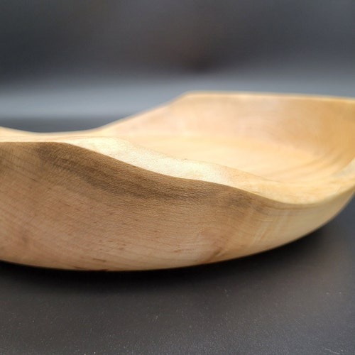 Wooden Bowl Handmade Maple, Handcrafted Wood Turned Bowl, Nut Bowl, Platter, Fruit Bowl, Rustic shops Home Decor, Farmhouse Decor, Wood Platters