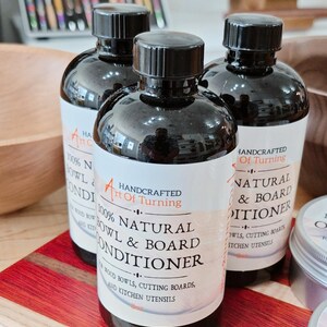 All Natural Cutting Board Oil and Wax: Food Safe Wood Conditioner image 2