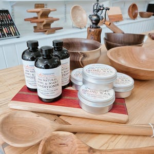 All Natural Cutting Board Oil and Wax: Food Safe Wood Conditioner image 3