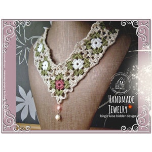 Happy Granny Jewelry Kit Necklace & Bracelet CROCHET PATTERN Instant Download PDF image 2