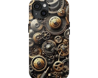 Steampunk phone case, Metallic Phone Case, iphone cover, Artistic phone case, Novelty phone case, Phone case for men, phone case for guys