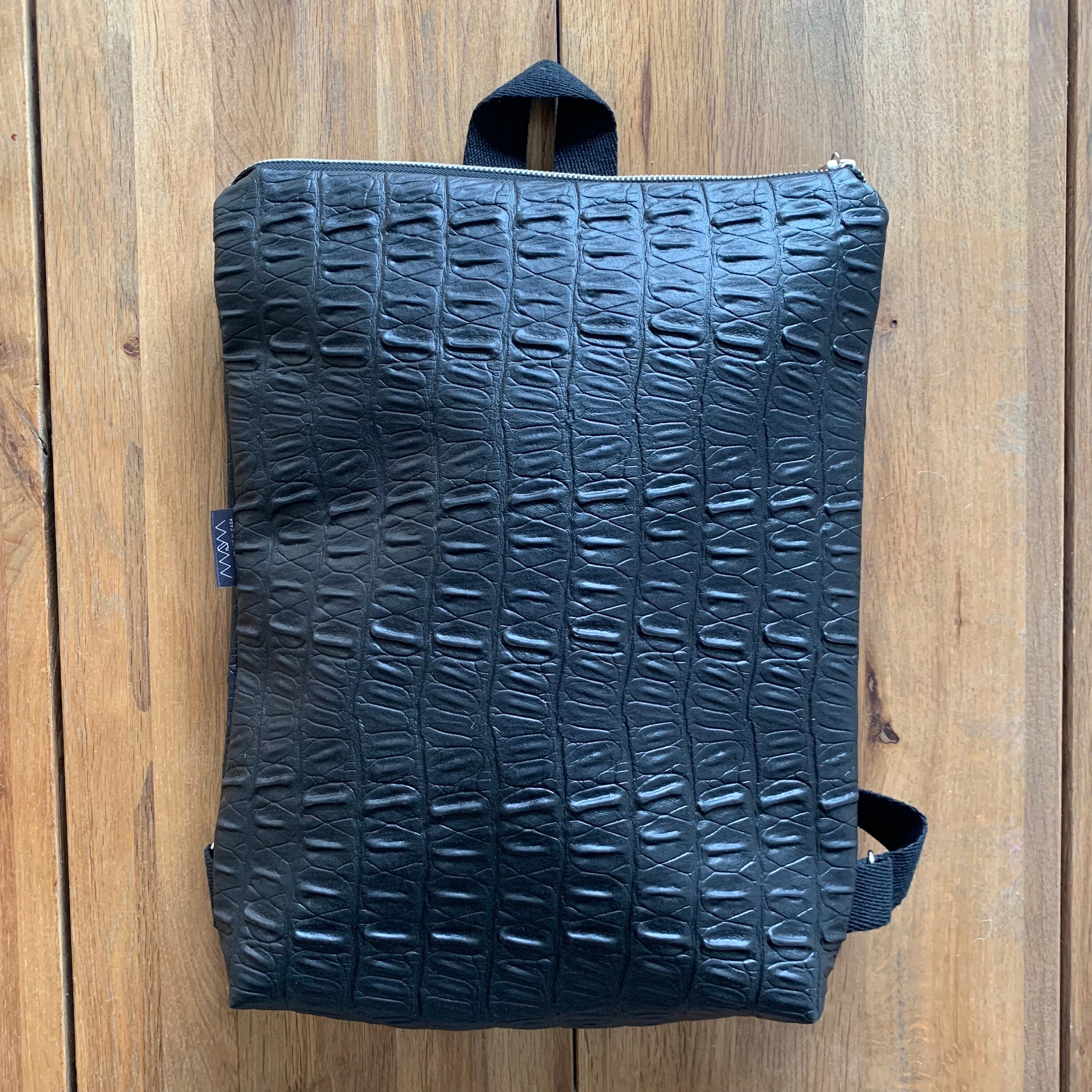 Faux crocodile backpack clearance