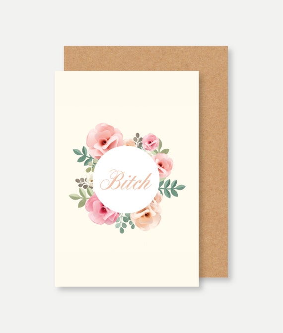 Carte Amitie Humour Bitch Carte Meilleure Amie Bff Card Etsy