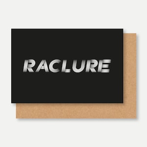 Carte insulte vulgaire RACLURE, french insult excuse my French, carte humour vulgaire pour ami, carte gros mot insulte amitié