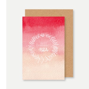 Carte anniversaire fille girly HAPPY BIRTHDAY BITCH, carte anniversaire girly bitch, girly happy birthday card, carte anniversaire bff,