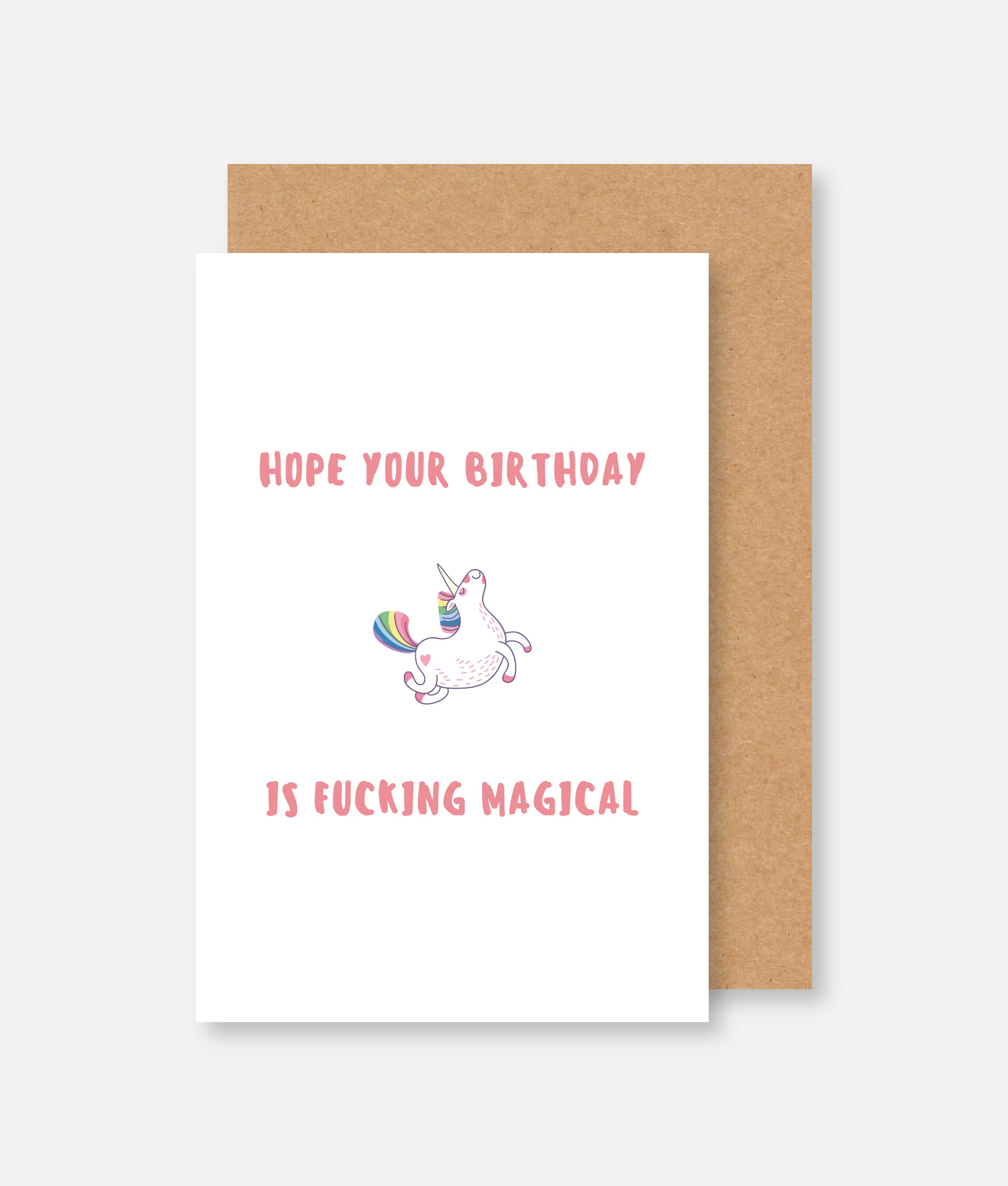Carte Anniversaire Licorne Humour Unicorn Birthday Card Etsy France