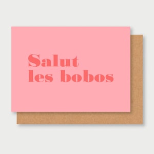 carte correspondance pour famille BOBO, healthy family, famille saine, bobo,