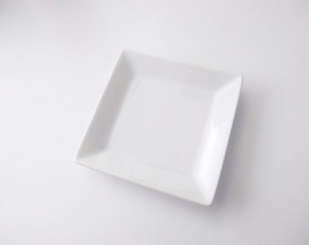 Square Porcelain Mixing Palette for Watercolor Paint, Inks, Water-based Media - 4 inch, Artist Painting Supply, Art Material